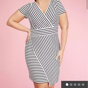 STRIPED SHEATH DRESS
